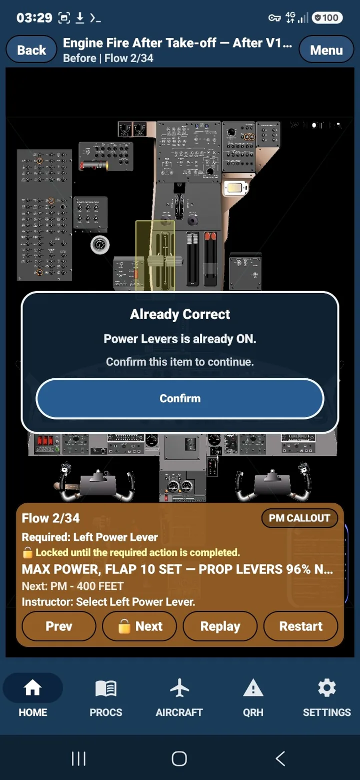 Cockpit drill screenshot